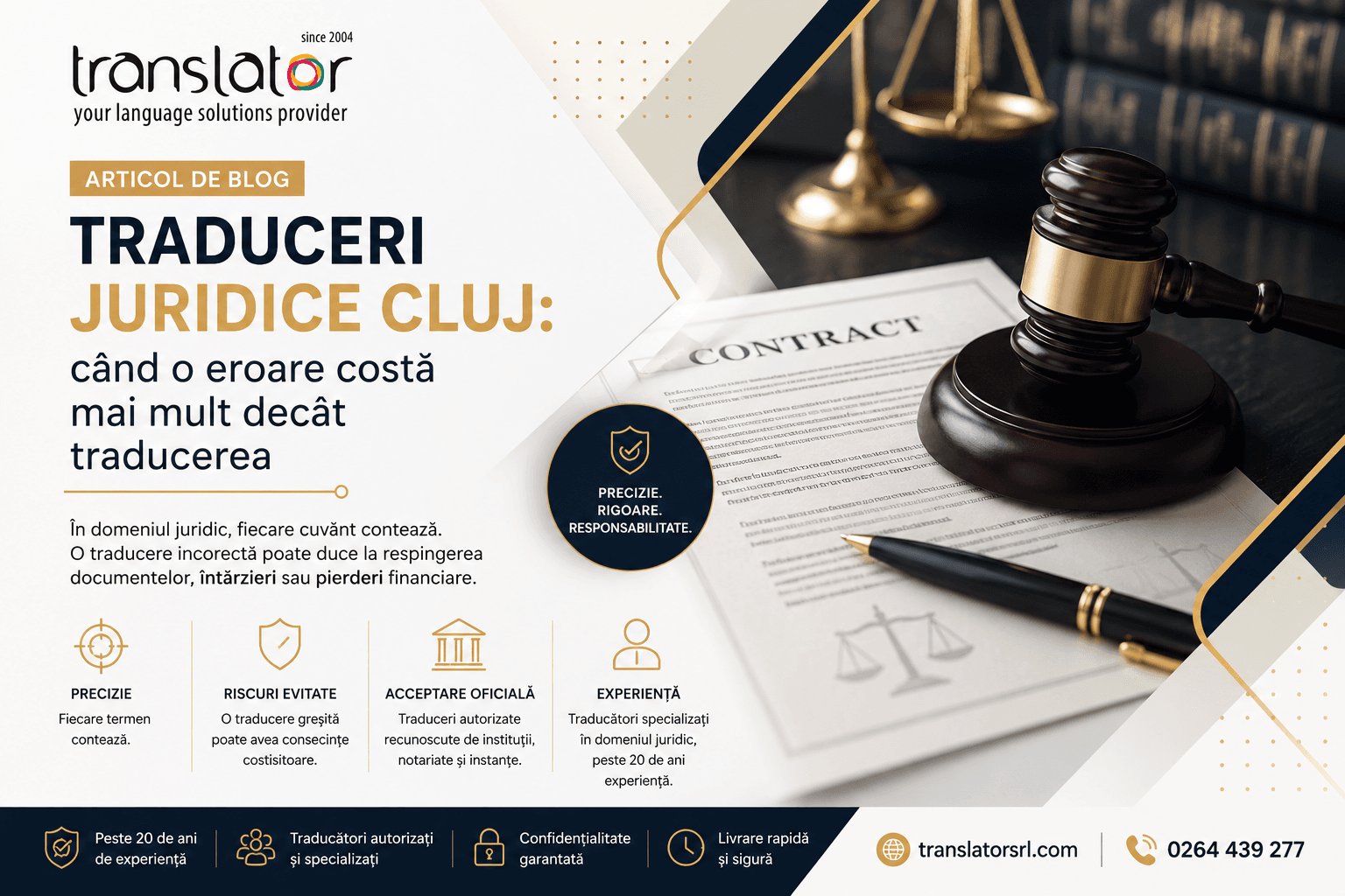 Traduceri juridice Cluj: când o eroare costă mai mult decât traducerea
